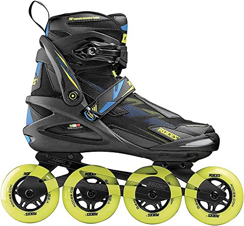 Roces, Helium II TIF Unisex Erwachsene, Black-Lime, 43