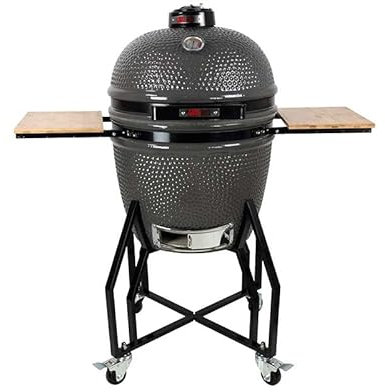 Grill Guru Original Large Holzkohlegrill, grau, mit Flip-Grid-System