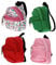 Zerodeko 4PCS Miniature Dollhouse- Rucksack Mini- Puppen- Rucksäcke Entzückende Reißverschluss- Rucksäcke Baby DIY Miniatur- Puppenhauszubehör