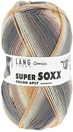 Lang Yarns Super Soxx 150g 6-Fach Comics 373 - Supervillain