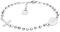 SAGA GIOIELLI® Bracciale Rosario Cristalli Argentati Acciaio Unisex