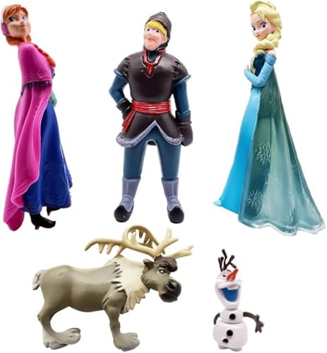 5 Stück Mini Figuren Set,Master Froozen Cake Topper,Master Froozen Toppers Party Kuchen Dekoration Supplies,Kindergeburtstag Deko,Tortendeko Junge,Geburtstags Party liefert