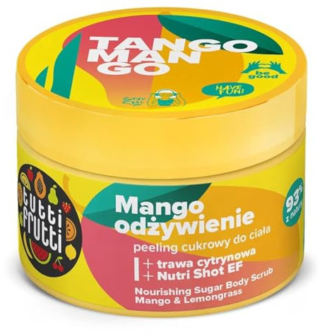 TUTTI FRUTTI Nährendes Körperzuckerpeeling Mango und Zitronengras + Nutri Shot EF 300g
