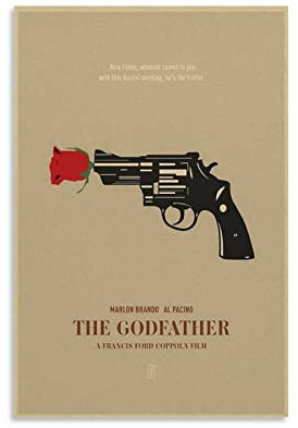 NANXIANG Filmposter The Godfather Classic Gangster (9) Poster, Kunstdruck, Wandfoto, Farbe, Poster, hängendes Bild
