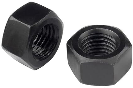 ORANXIN Sechskantmuttern Edelstahl 304 Schwarz Verzinkung Maschinenschrauben Verriegeln Muttern Schraubverschlüsse Vollständiger Thread Metrik M3.5 (50 Pcs)