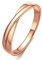 AMDXD Eheringe 18K 750 Rose Gold, Solitärring Doppel Kreuz Knot Diamantring, Gr.62 (19.7), Echtschmuck