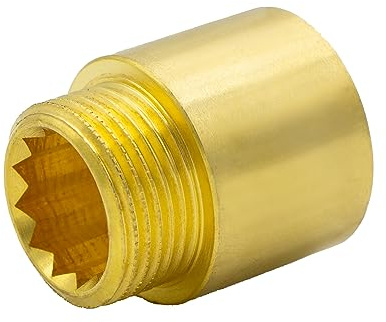 VARIOSAN Hahnverlängerung 16867, 3/4 x 15 mm, Messing, Trinkwasser geeignet, nach DIN 3523