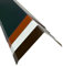 Firstblech Gratblech Dach Dachblech Alu Aluminium farbig 1 m lang 0,8 mm stark (anthrazit RAL 7016, Zuschnitt 35 cm)