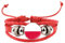 ALTCIRNMD Polen-Flaggen-Armband,Polen-Vintage-Glas-Lederarmband Mit Rundem Charme,Verstellbares Polen-Flaggen-Armband,Für Männer Und Frauen,Armband-Schmuck,Wie Abgebildet,18Cm