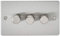 3G 2-way 10-200W (5-150W LED) Intelligent dimmer - Brushed Chrome