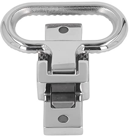 QANYEGN Boot Klappmaststufe, Edelstahl Klapptritt Maststufe, klappbare Maststufe aus Edelstahl in Silber fr Boote, Anhnger, Wohnmobil, Wohnmobil