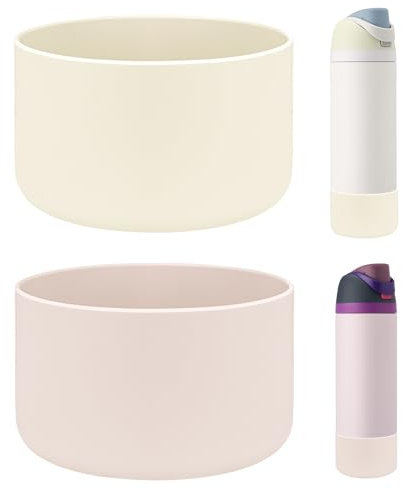 HEYSKAY 2 custodie protettive antiscivolo in silicone per borraccia Owala Twist, FreeSip e Flip in acciaio inox, senza BPA, con base inferiore