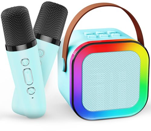 Gralal Micrófono de Karaoke para Niños, Regalo Niños 3-12 Años Microfono Karaoke Juguetes Niños 3-12 Años Karaoke 2 Microfonos Inalambricos Regalo Niño 3-12 Años