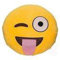 Emoji Küsse - Wink Pillow - Emojikus - Smiley - Wink - Dekoration - Geschenk - Kissen