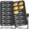 2 Stück Madeleines Backform, Madeleine-Form, Kuchenform Madeleine, Antihaft-Beschichtete Kohlenstoffstahl Backform Mit Silikonpinsel - Für Ofen-Gebäck Wie Kuchen, Schokoladen-Brownies Und Plätzchen