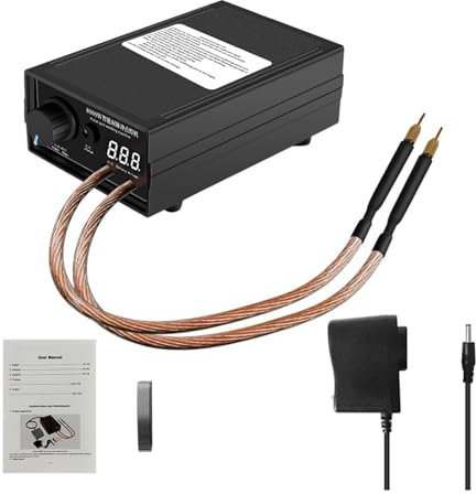 8000W Dual Pulse Spot Welding Machine 18650 Li-Battery Cellphone Battery 0.1-0.15mm Nickel Sheet DIY Welding Digital Spot Welder(Automatic Type)