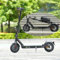 E Scooter mit ABE bis US 40 km Reichweite,Elektroroller mit 10 Zoll E9MAX Wabenreifen Duales Bremssystem und Doppelfederung 20km/h für Herren Damen (Schwarz)