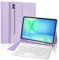 FOGARI Coque Clavier pour Samsung Galaxy Tab S10 FE 10.9''/ S9 FE 10.9/S9 11, Clavier Azerty Français sans Fil DéTachable pour Samsung Galaxy Tab S10 FE 2025 /S9 /S9 FE 2023, Violet
