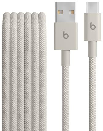 Beats USB-A to USB-C Woven Cable, Fast Charging, Durable and Tangle-Free Design, Compatible Charger for Apple & Android Devices (1.5 m) – Surge Stone