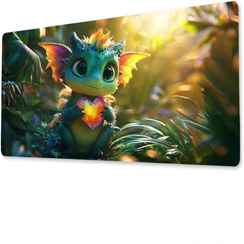 Gaming Mauspad XXL, Mousepad 1400x700x4mm, Tierschreibtisch unterlage groß, Mit Nähten, rutschfeste Gummibasis, Wasserdicht und langlebig Tastatur unterlage Anlage, Geeignet für das Homeoffice K-8
