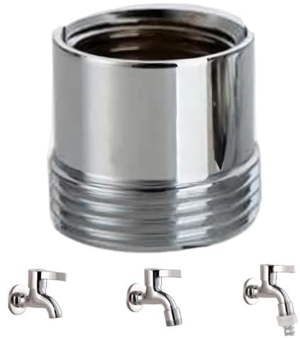 Brass 1/2 Female to 3/4 Male Faucet Adapter, Universal Pipe Connector for Dishwasher, Garden Hose & Washing Machine Hose