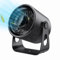 Hoerrye Desk Fan Protable Rechargeable - 100 Speeds, 20dB Small Quiet, Powered Desktop Fan with Digital Display, 110° Tilt Adjustable Personal Table Fan for Bedroom Home Office Travel, Black