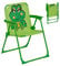 Relaxdays Kinder Klappstuhl, Campingstuhl mit Frosch-Motiv, HBT: 51,5x36x37,5 cm, Picknickstuhl outdoor, Faltstuhl, bunt