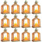 Linternas de Vela Decorativas, Linterna Memorial de 12 Piezas, linternas conmemorativas Decorativas con bateadores con Bucle Colgante, cestas de Regalo de simpatía