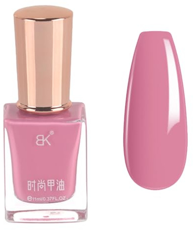 Pink Nail Varnish - Quick Dry Light Pink Nail Polish - Long Lasting Baby Pink Nail Varnish - No Need Cure Chip Resistant Breathable Nail Polish for Women Girls DIY Manicure