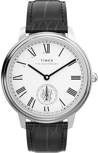 Timex Metropolitan Sub-Second TW2Y23100 Armbanduhr mit Lederarmband, 39 mm
