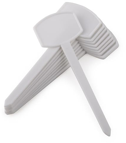 MIVOS Etichette per Piante 10 Pezzi - 130 mm - da infilare nelle Piante per scriverci sopra - Etichette per Piante - Targhette per Verdure, Erbe aromatiche