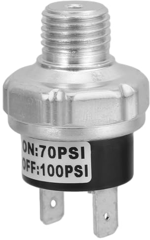 LIFKICH Druckschalter für Luftkompressor Mehrzweck Hoch und Niederdruck Steuerventil mit 70 100 Psi Luftdruckregler Geeignet für Gas und Wassersteuerung in Industriellen Anlagen