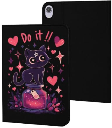 Evil Black Cat Cute Tablet Case Compatible with iPad