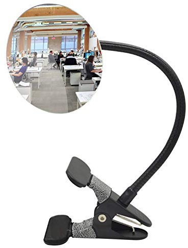 Ampper Clip On Security Mirror, Convex Cubicle Mirror für persönliche Sicherheit und Sicherheit Desk Rear View Monitors oder überall (3.35, Round)