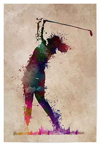 artboxONE Poster 30x20 cm Sport Golf Player hochwertiger Design Kunstdruck - Bild Golf dekor Dekoration