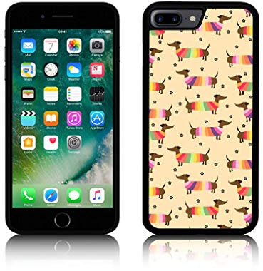 TPU Silicone 'CUTE SAUSAGE DOG' Case for all Apple iPhones Silicone (iPhone 11, BLACK)