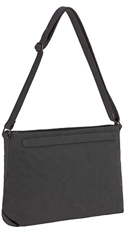 LÄSSIG Baby Wickeltasche Umhängetasche mit Zubehör veganes Leder/Tender Shoulder Bag anthracite