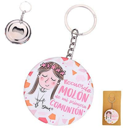 Set di 20 portachiavi con ciondolo a forma di cuore con frase Ricordo, Molone 1ª Comunione Bambina, dettagli di nozze, regali per comunioni originali