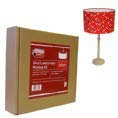 Needcraft Kit de pantalla de lámpara con cualquier tela o papel pintado 20 cm ovalado para lámpara de mesa o colgante