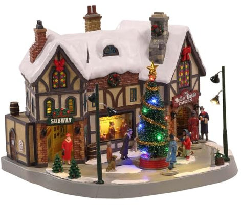 Lemax 05682-UK Caddington Village Sights & Sounds: The Bell & Thistle Tavern