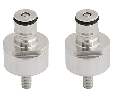 DONGKER Karbonisierung-Kappe, 2pcs Carbonation Cap, 304 Edelstahl Carbonator für Carbonate Bier Soda Wasser Bier Kunststoffflaschen