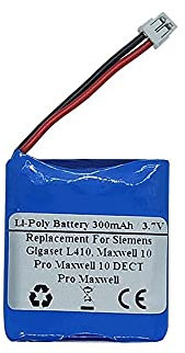 300mAh 3,7V Akku Ersatz für Siemen s Gigase t L410, Maxwell 10, Pro Maxwell, Pro Maxwell 10 DECT, Kompatibler Akku Artikelnummer: F39033-V328-C901 S30852-D2240-X1 V30145-K1310-X448 V30145-K1310-X458