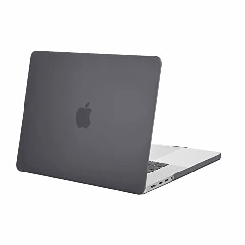 MOSISO Kompatibel mit MacBook Pro 16 Zoll Hülle M4 M3 M2 M1 2025 2024 2023-2021 A3403 A3186 A2991 A2780 A2485, Hartschale Schutzhülle für MacBook Pro 16,2 Liquid Retina XDR Display, Grau
