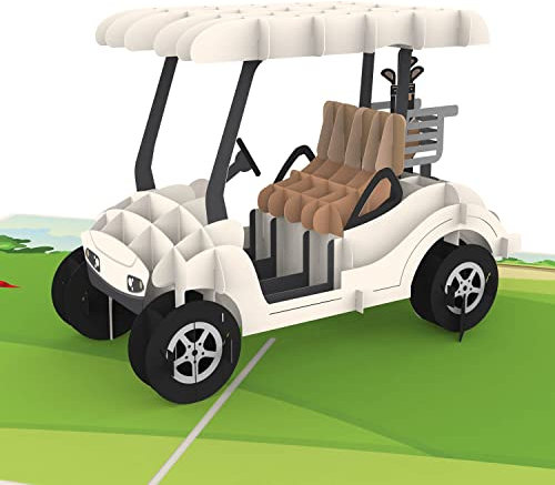 papercrush® Pop-Up Karte Golf - 3D Geburtstagskarte oder Geldgeschenk für Golfer & Golferin, Gutschein für Golfen - Besondere Geschenkkarte für Golfspieler, Lustiges Golfgeschenk für Frauen & Männer