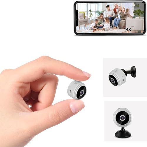 THEXLY - Cámara espía Oculta HD 1080p - Mini cámara espía WiFi para Ver en el móvil - Vigilancia camuflada con Sensor de Movimiento y visión Nocturna (New Version White)