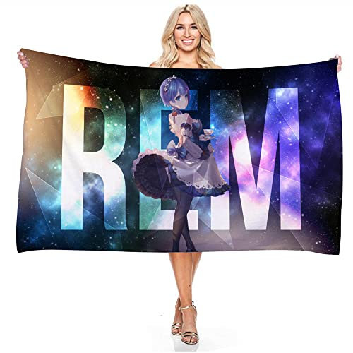 JXSMYT Kinderstrandtuch,Anime Strandtuch,Mikrofaser Badetuch,Schnelltrocknendes übergroßes Badetuch,White Handtücher Set Mädchen (A04,70x140cm)