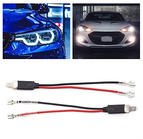 H1 Stecker Plug Single Diode Konverter Kabelbaum Anschluss Scheinwerfer für die Umwandlung von LED-Scheinwerfern 2 Stück