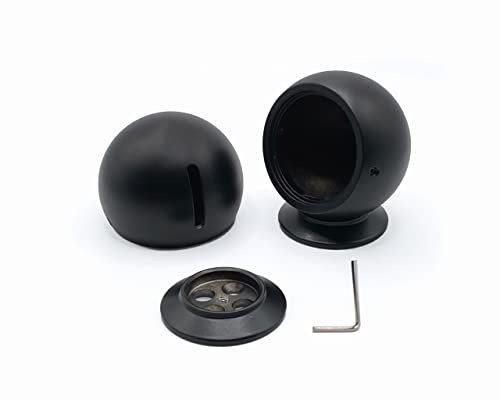 Car Specials Aluminium Lautsprechergehäuse für Hertz MP25.3 / Audison AP 1P Hochtöner in schwarz mit Langloch