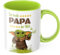 Der beste Papa der Welt du bist - Tasse - Das perfekte Geschenk für den Papa oder Mann Dad - Diese Papatasse ist lustig und die beste Geschenkidee zum Vatertag oder Geburtstag (grün)