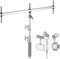 NEEWER Arrow Arm Triple Head Adapter for C Stand Lighting with 5 Pin 5/8 for Video/Flash Light,1 Pin 1-1/8, Stud 16mm/Receiver 28mm Junior, Stainless Steel, UA005